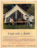 Kodak Camp 1922 Vintage Retro Advert Ads A4 Photo Print