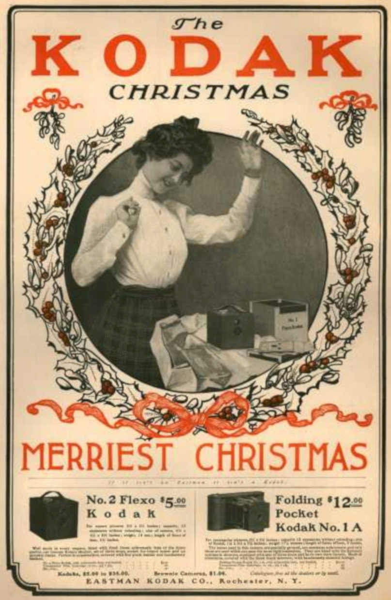 Kodak Christmas Flexo Vintage Retro Advert Ads A4 Photo Print