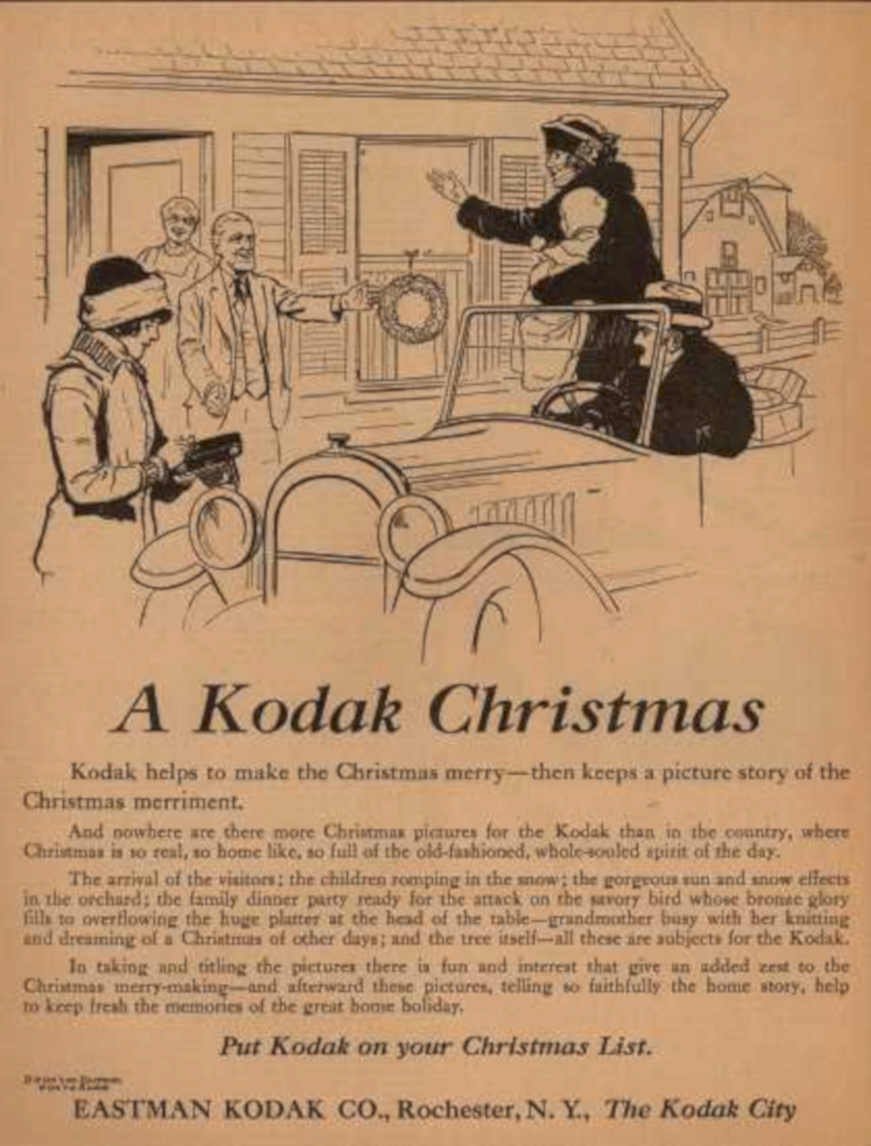 Kodak Christmas Police Vintage Retro Advert Ads A4 Photo Print