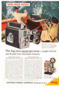 Kodak Cine Camera Vintage Retro Advert Ads A4 Photo Print