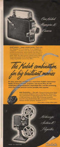 Kodak Combination Movies Vintage Retro Advert Ads A4 Photo Print