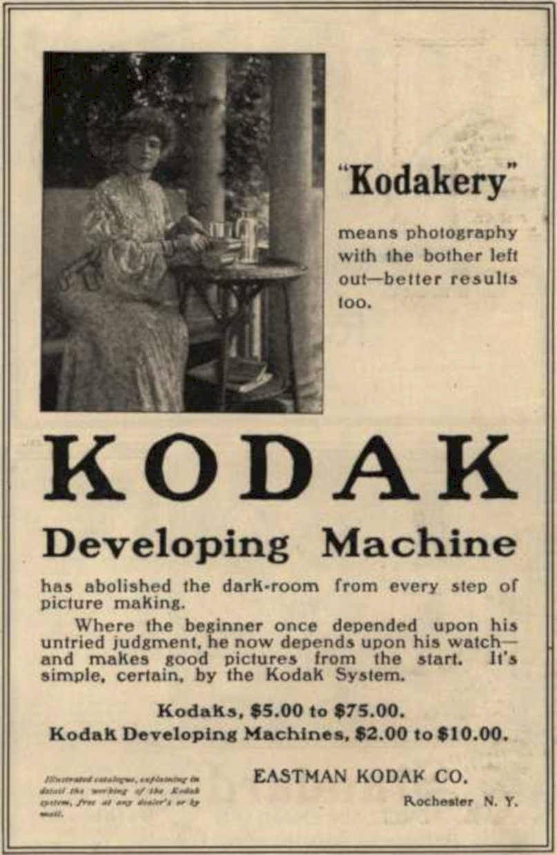 Kodak Developing Machine Vintage Retro Advert Ads A4 Photo Print