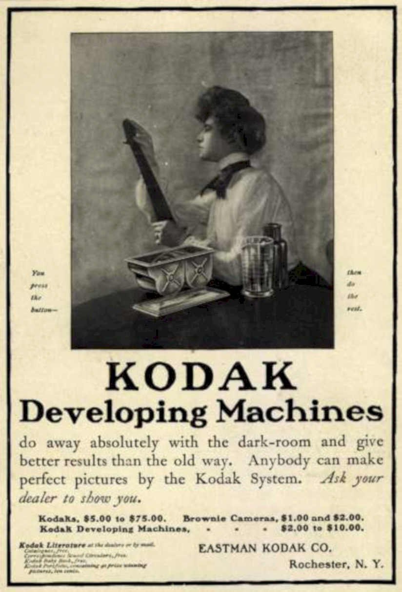 Kodak Developing Machines 1 Vintage Retro Advert Ads A4 Photo Print