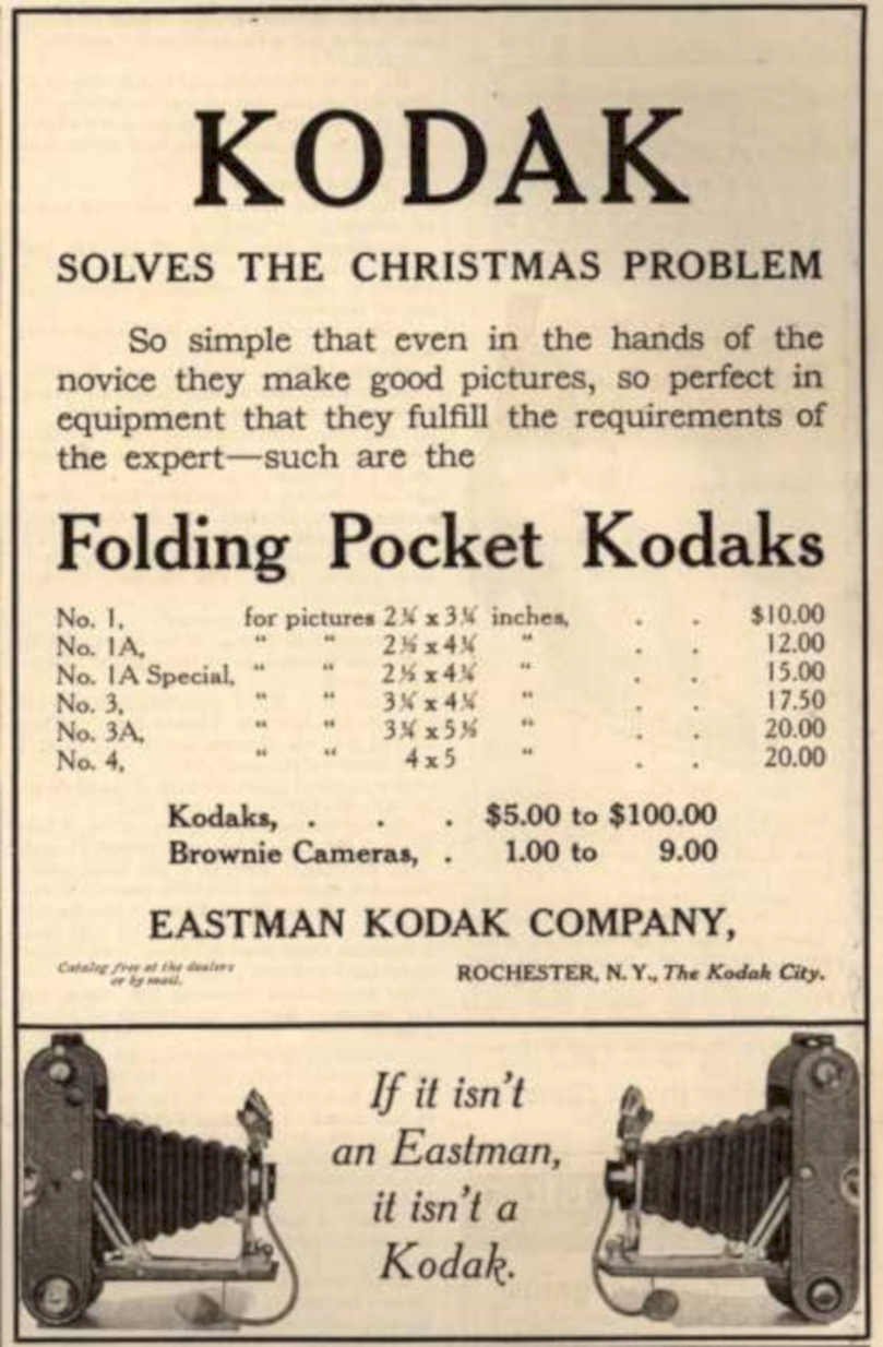 Kodak Folding Kodaks 2 Vintage Retro Advert Ads A4 Photo Print