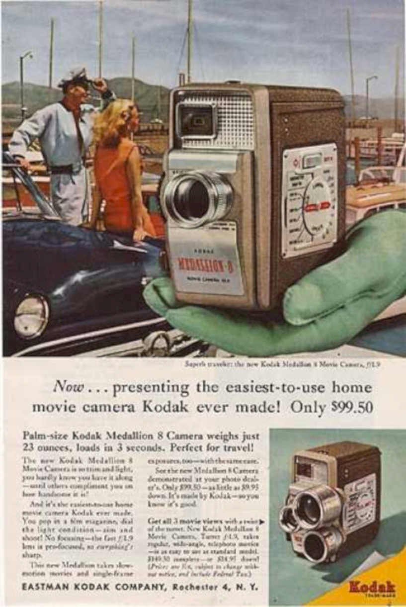 Kodak Medallion 8 Vintage Retro Advert Ads A4 Photo Print