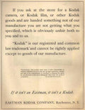 Kodak Notice Camera Vintage Retro Advert Ads A4 Photo Print