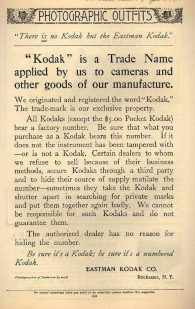 Kodak Numbered Cameras Vintage Retro Advert Ads A4 Photo Print