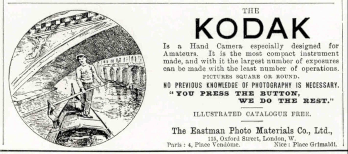 Kodak Paris Camera Vintage Retro Advert Poster A4 Photo Print
