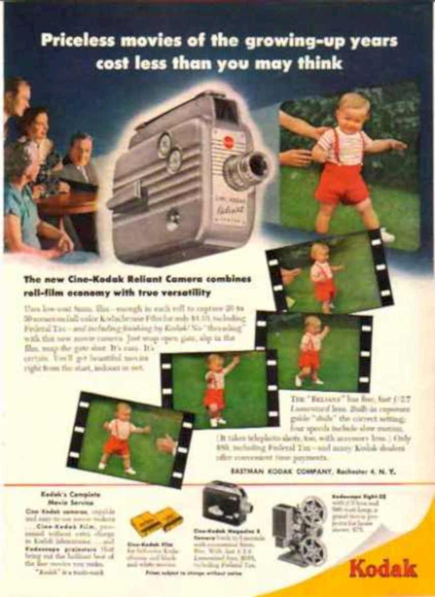 Kodak Reliant Camera Vintage Retro Advert Ads A4 Photo Print