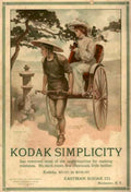 Kodak Rickshaw Simplicity Vintage Retro Advert Ads A4 Photo Print