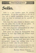 Kodak Solio Paper Vintage Retro Advert Ads A4 Photo Print