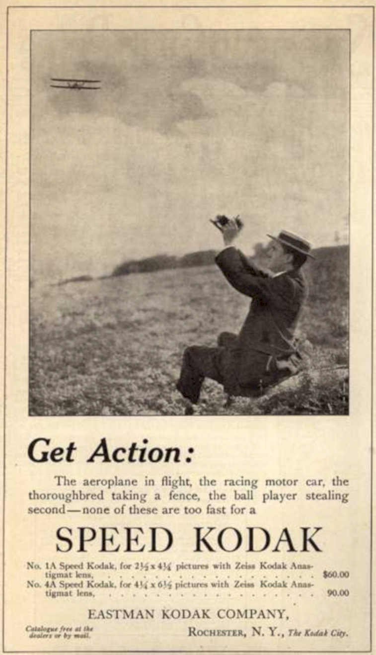Kodak Speed Action Vintage Retro Advert Ads A4 Photo Print