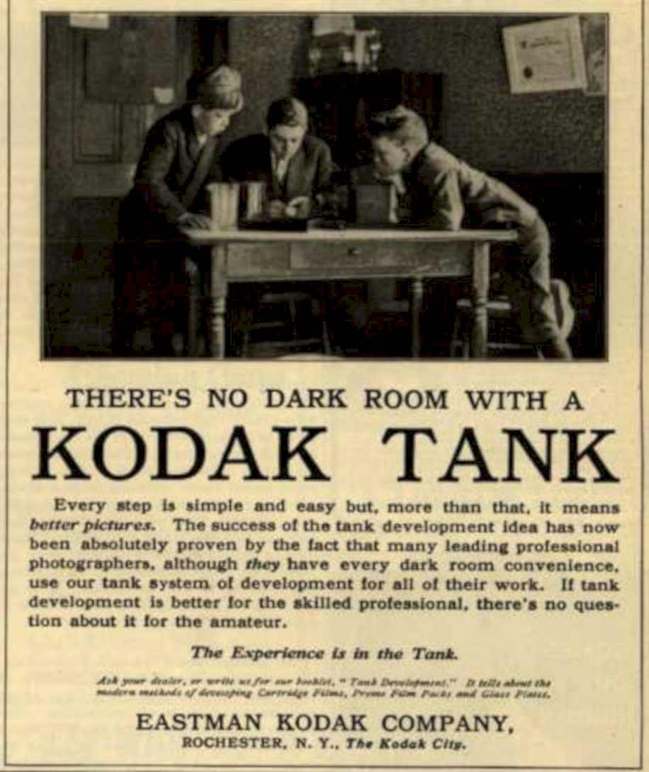 Kodak Tank Men Vintage Retro Advert Ads A4 Photo Print