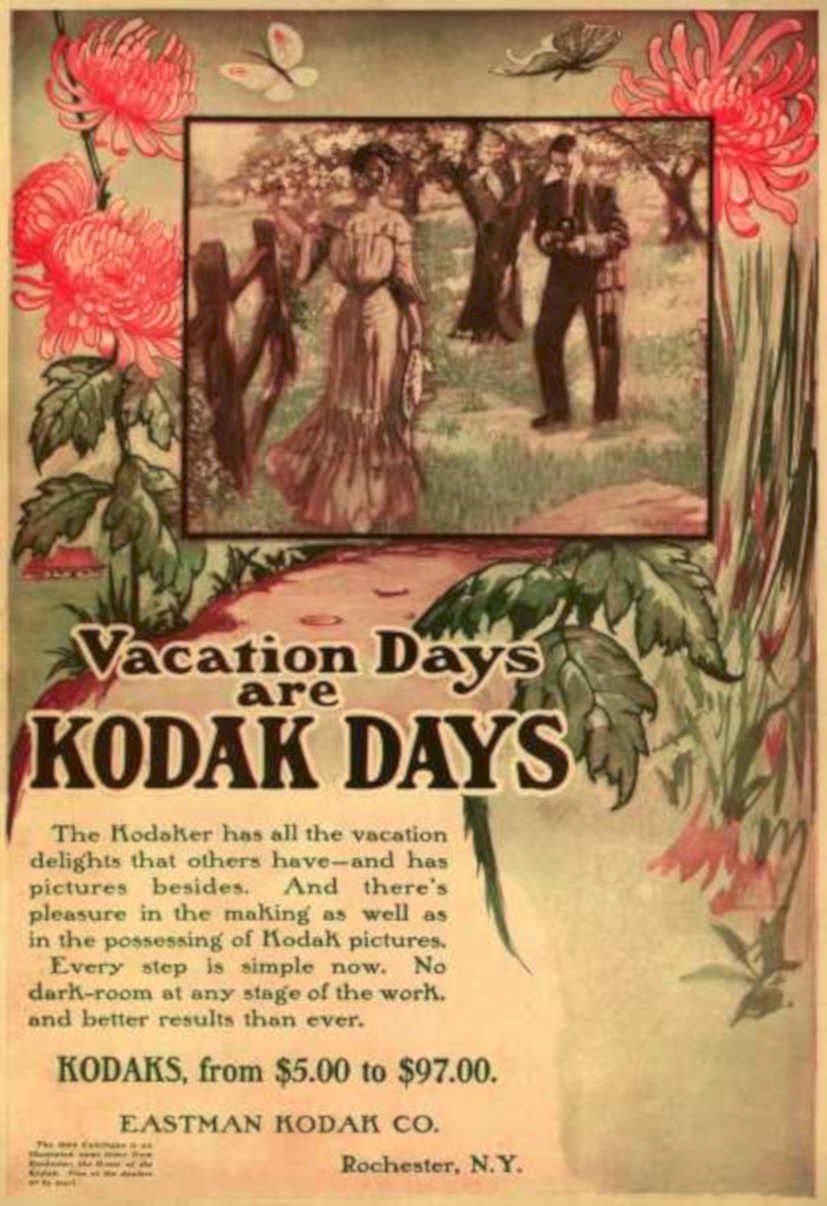 Kodak Vacation Days 2 Vintage Retro Advert Ads A4 Photo Print