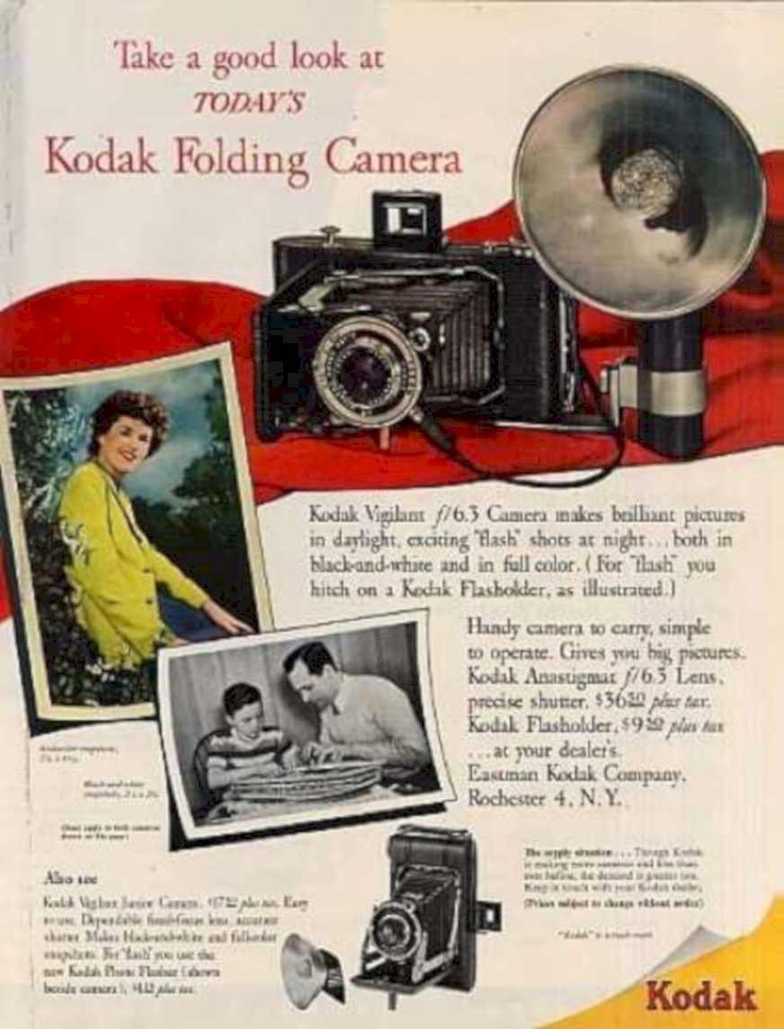 Kodak Vigilant Camera Vintage Retro Advert Ads A4 Photo Print