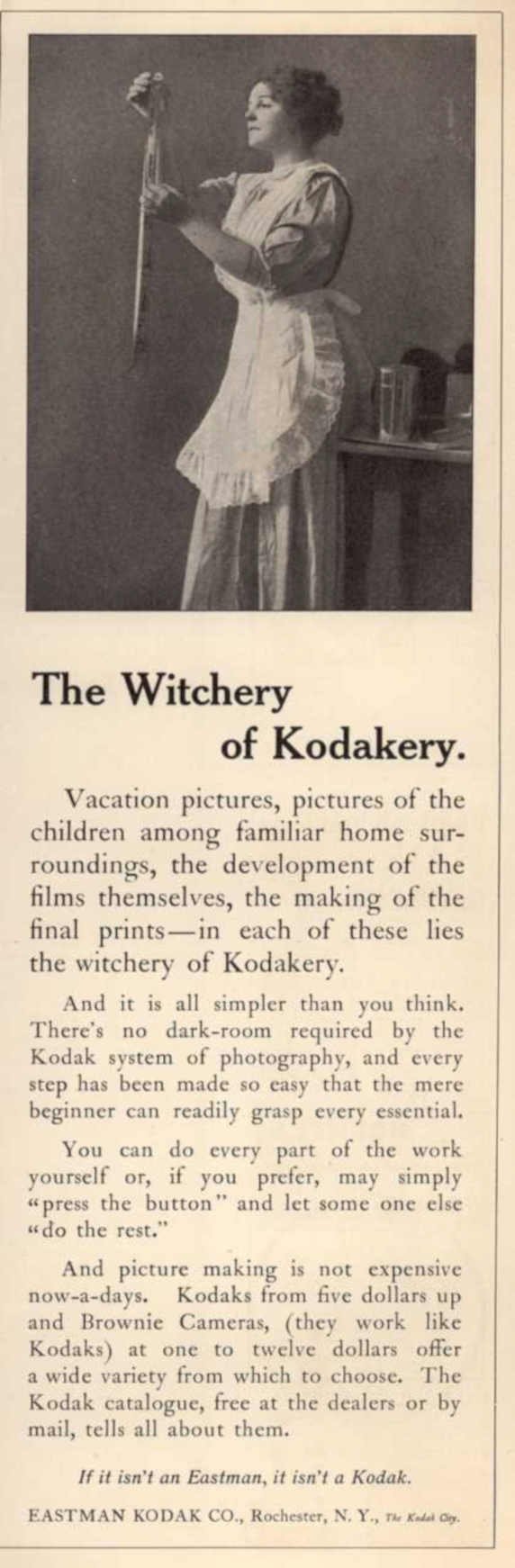 Kodak Witchery Camera Vintage Retro Advert Ads A4 Photo Print