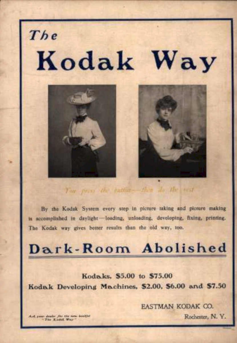 Kodak Woman Vintage Vintage Retro Advert Ads A4 Photo Print
