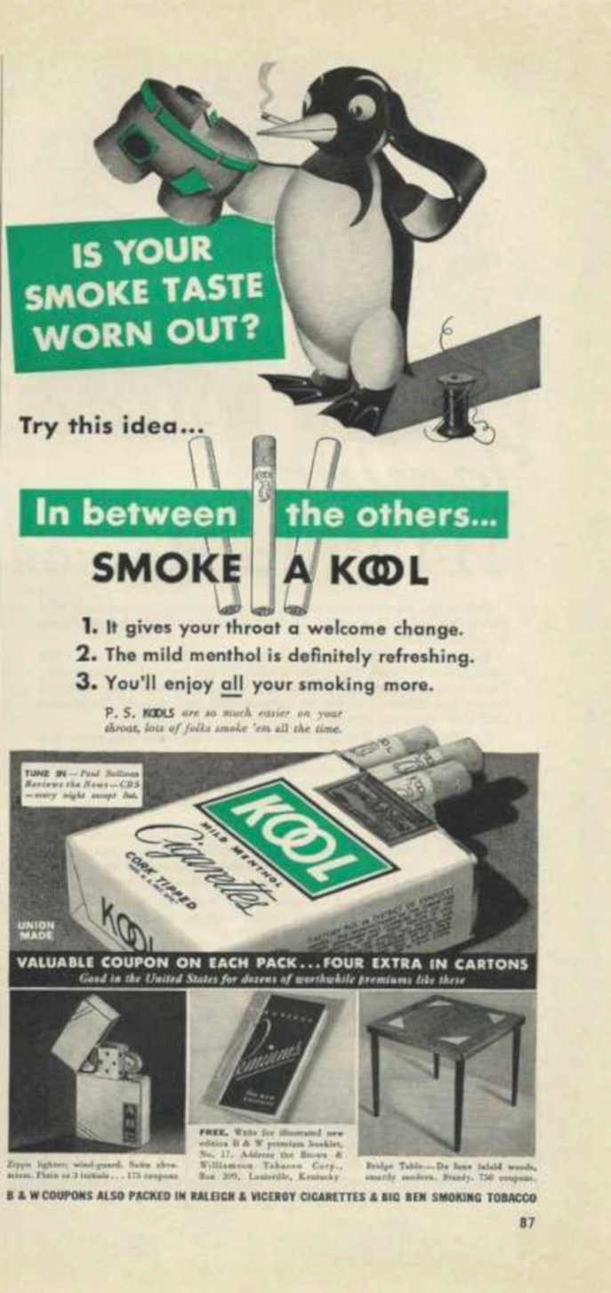 Kodl Cigarettes Offer Vintage Retro Advert Ads A4 Photo Print