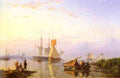 Koekkoek Hermanus Shipping In A Calm Amsterdam A4 Photo Print