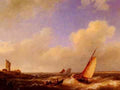 Koekkoek Hermanus The Scheldt River At Flessinghe A4 Photo Print