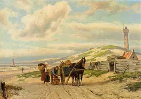 Koekkoek Johannes Hermanus Barend Returning Home A4 Photo Print