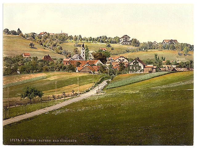 Kohlgrub Bad Upper Bavaria Vintage A4 Photo Print