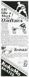 Kokomo Skates Chieftains Vintage Retro Advert Ads A4 Photo Print