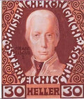 Koloman Moser design for the anniversary stamp with austrian emperor Art A4 Photo Print