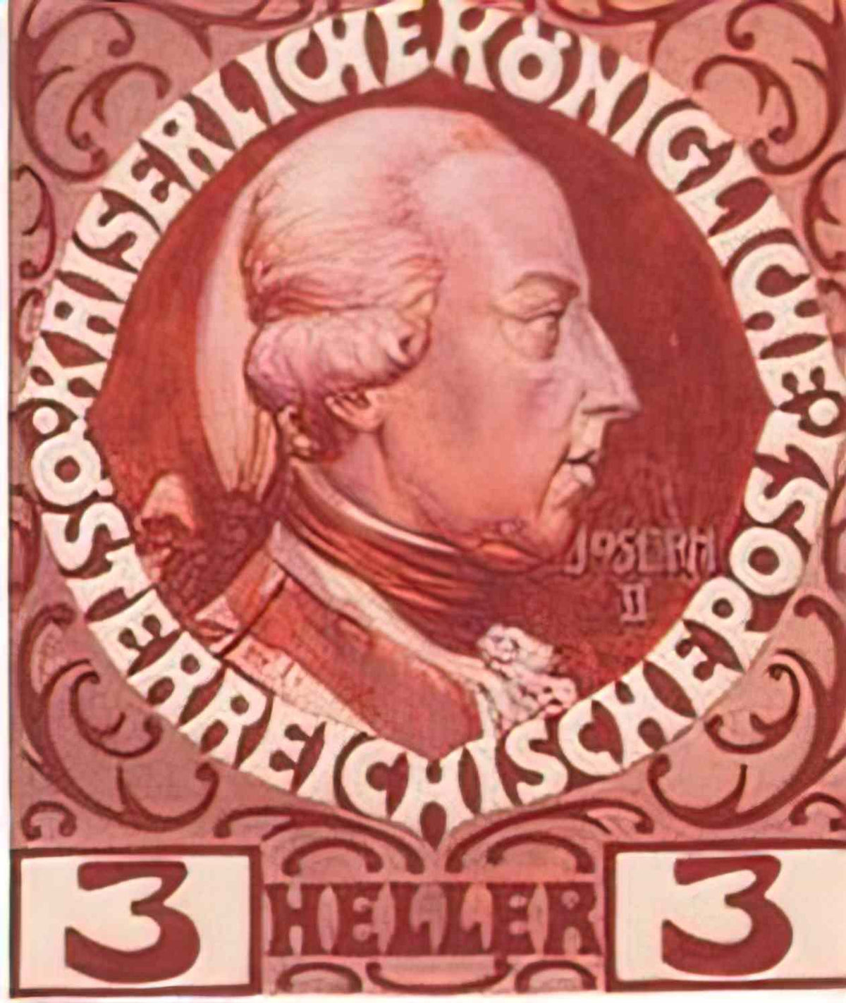 Koloman Moser design for the anniversary stamp with austrian emperor jo Art A4 Photo Print