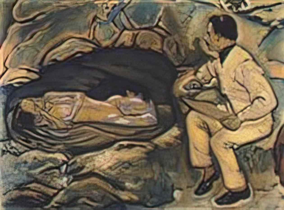 Kmetty Janos still life with a statue 1912 Art A4 Photo Print