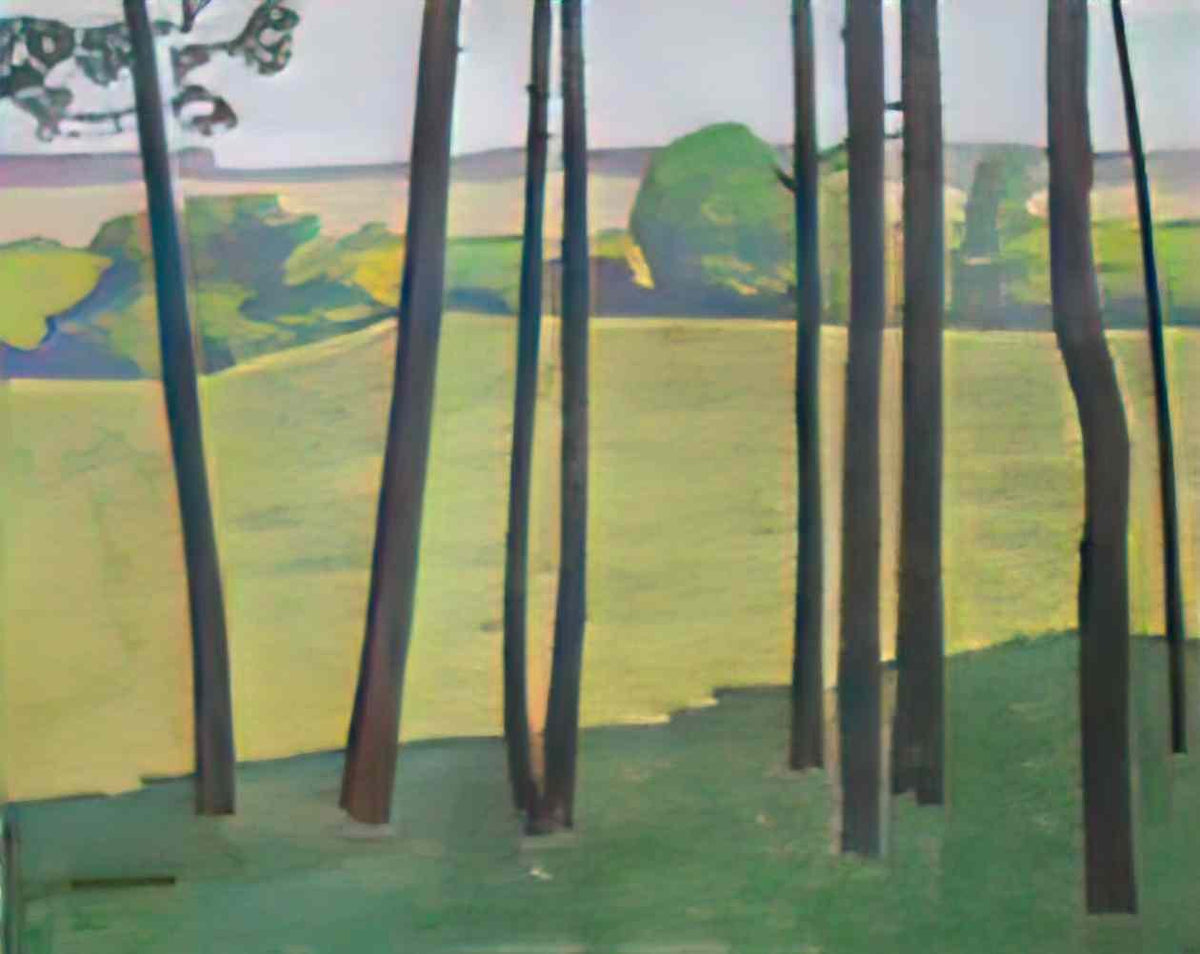 Koloman Moser view of strains Art A4 Photo Print