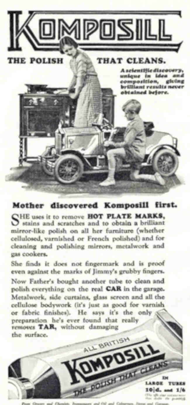 Komposill Model T Vintage Retro Advert Poster A4 Photo Print