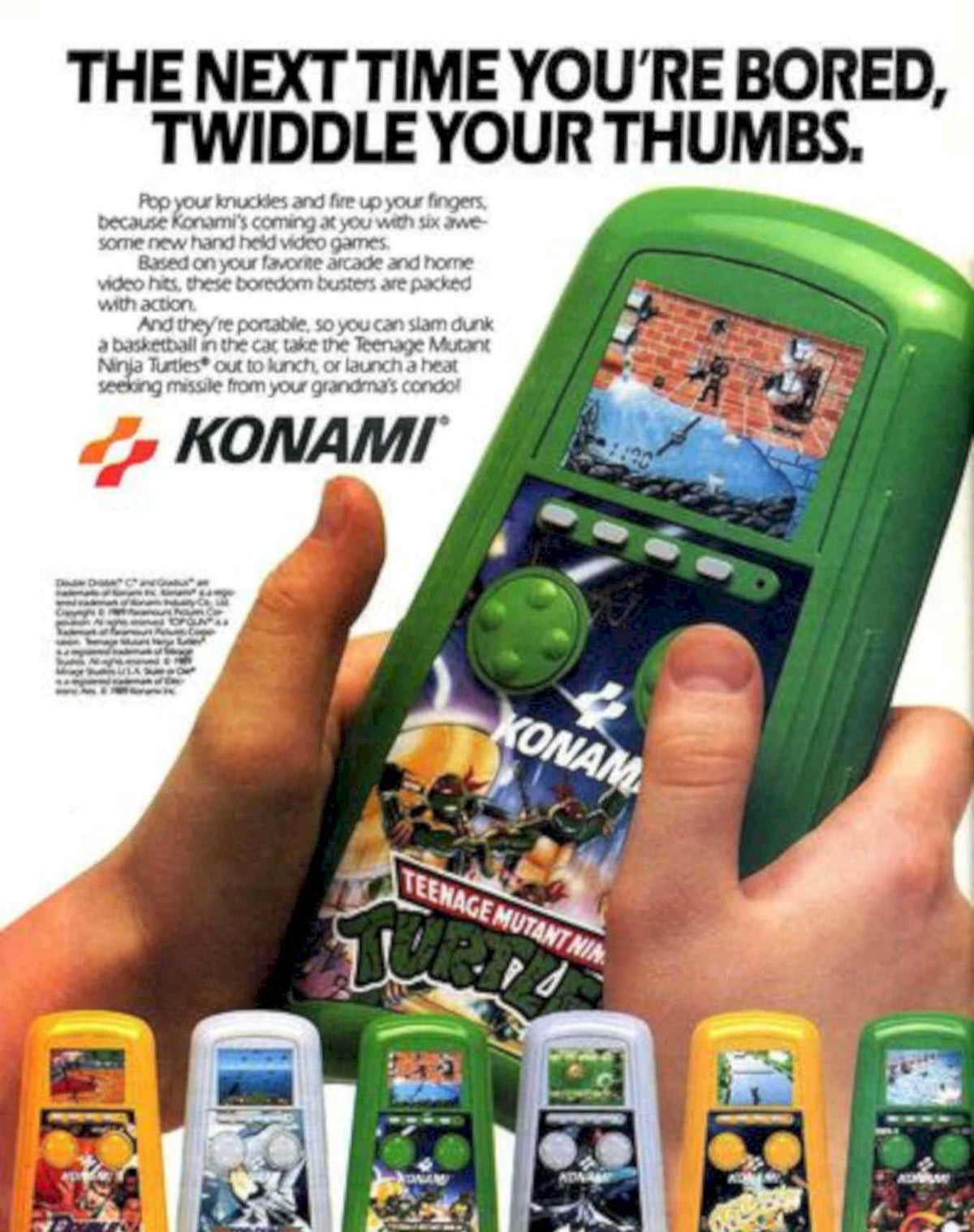 Konami Tmnt Game Vintage Retro Advert Poster A4 Photo Print