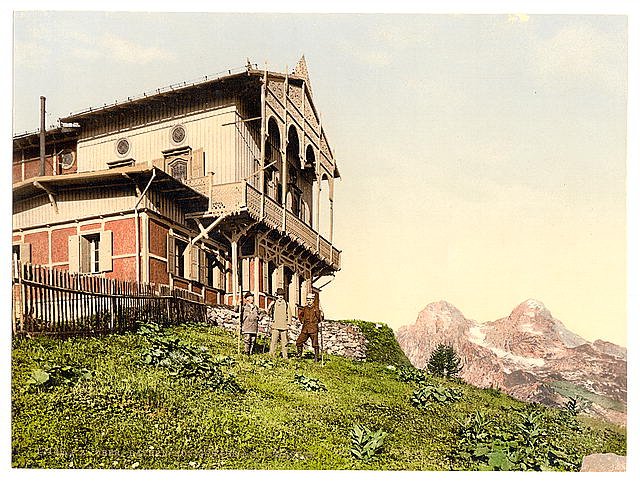 Konigshaus Schachen Upper Bavaria Vintage A4 Photo Print