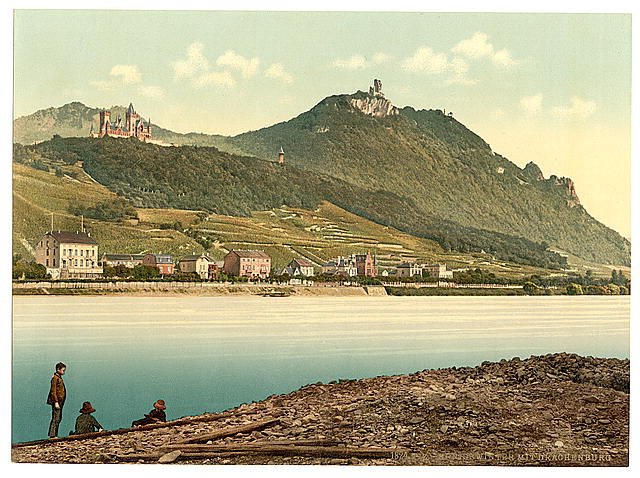 Konigswinter the Rhine Vintage A4 Photo Print