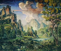 Konstantin Bogaevsky classical landscape 1910 Art A4 Photo Print UK