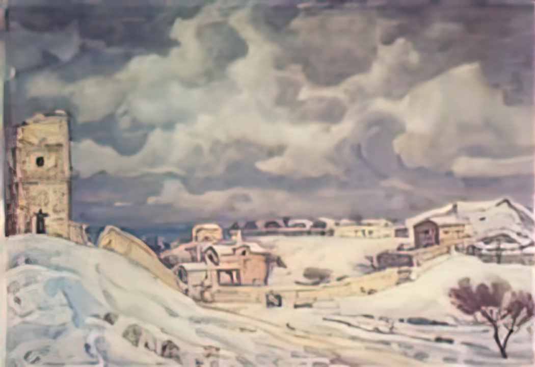 Konstantin Bogaevsky feodosia at winter Art A4 Photo Print