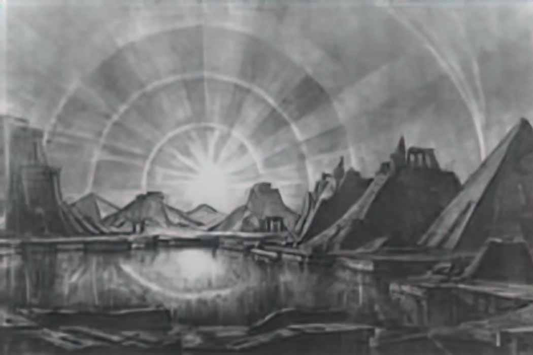 Konstantin Bogaevsky landscape with lake 1922 Art A4 Photo Print UK