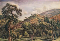 Konstantin Bogaevsky mountain landscape with trees ortolan Art A4 Photo Print