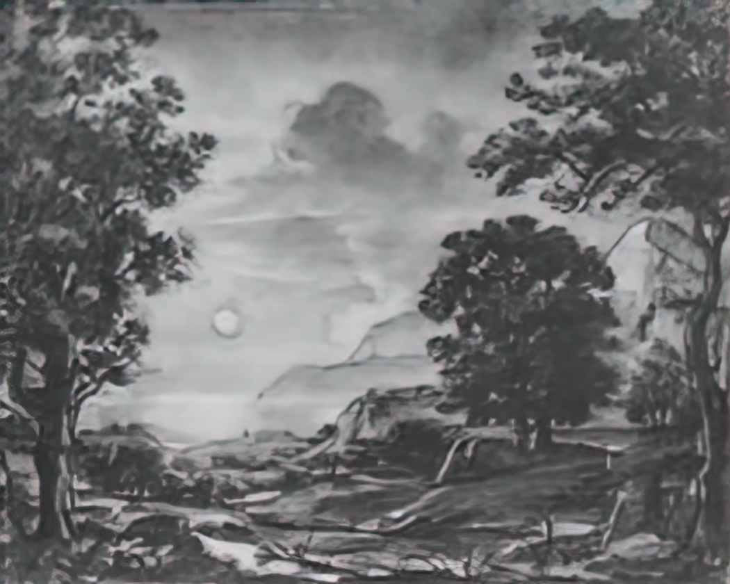 Konstantin Bogaevsky romantic landscape Art A4 Photo Print UK