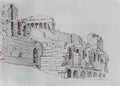 Konstantin Bogaevsky ruins of an old temple 1909 Art A4 Photo Print UK