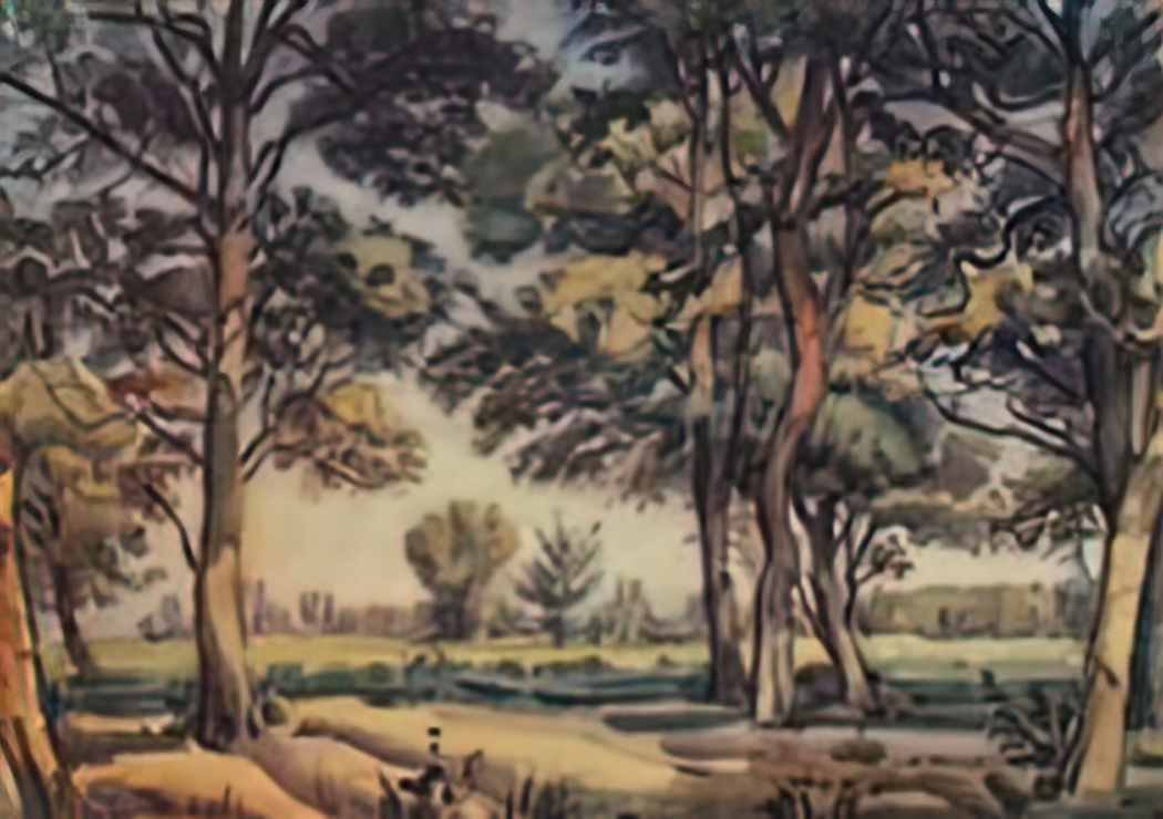 Konstantin Bogaevsky trees 1935 Art A4 Photo Print