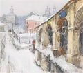 Konstantin Gorbatov city under the snow Art A4 Photo Print