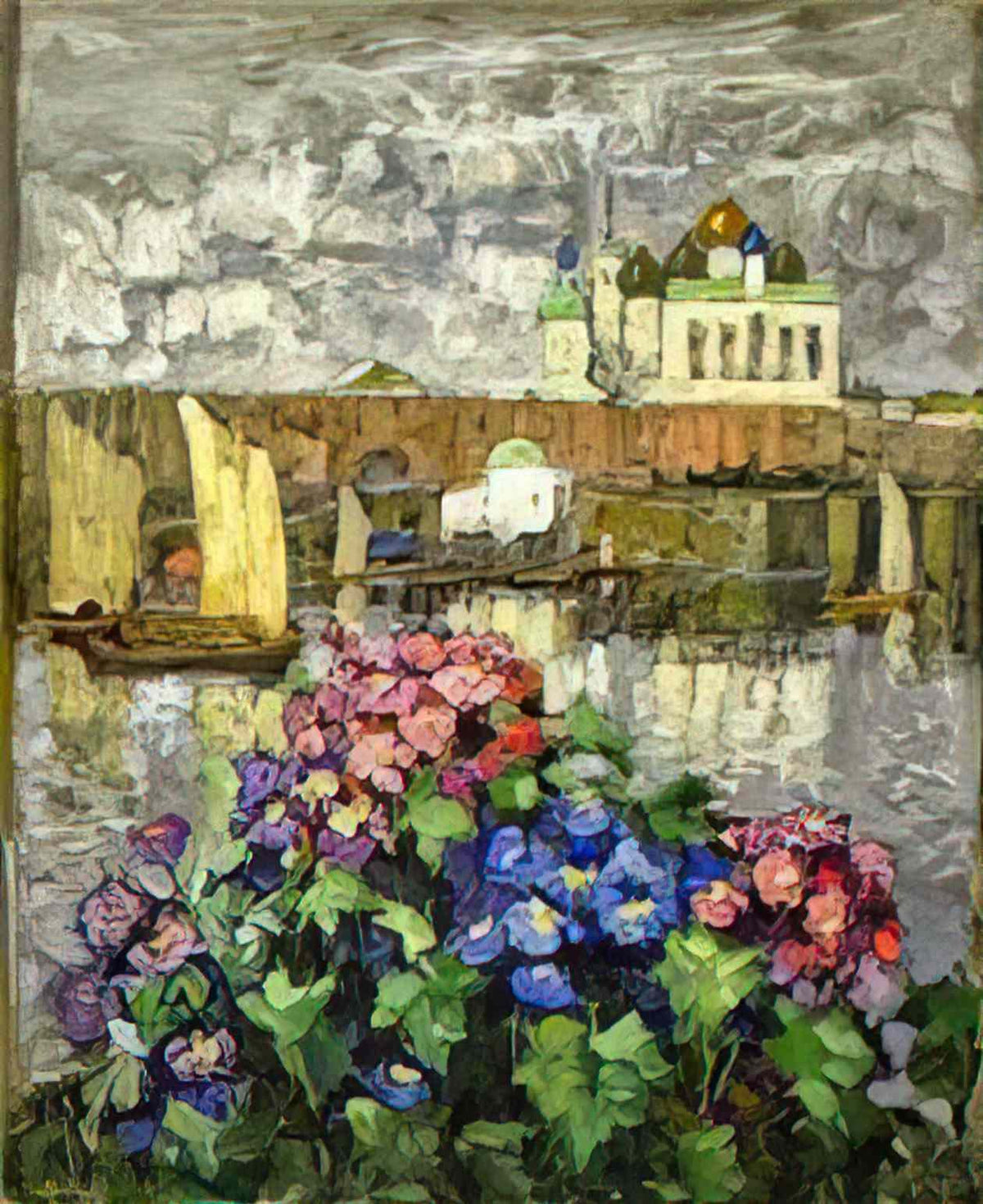 Konstantin Gorbatov flowers in the window 1 Art A4 Photo Print