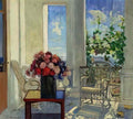 Konstantin Gorbatov flowers on the veranda Art A4 Photo Print