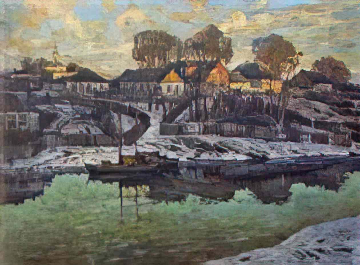 Konstantin Gorbatov autumn lake Art A4 Photo Print