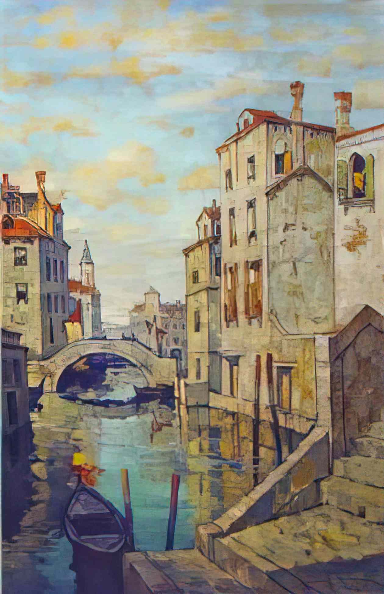 Konstantin Gorbatov autumn landscape with river Art A4 Photo Print