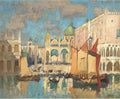 Konstantin Gorbatov boats on the river Art A4 Photo Print