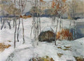 Konstantin Gorbatov city under the snow Art A4 Photo Print