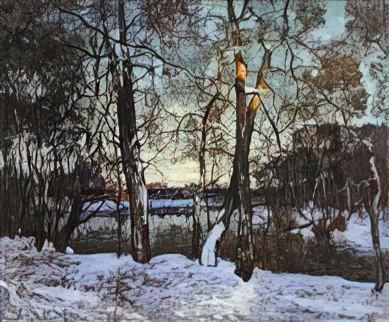 Konstantin Gorbatov early spring Art A4 Photo Print